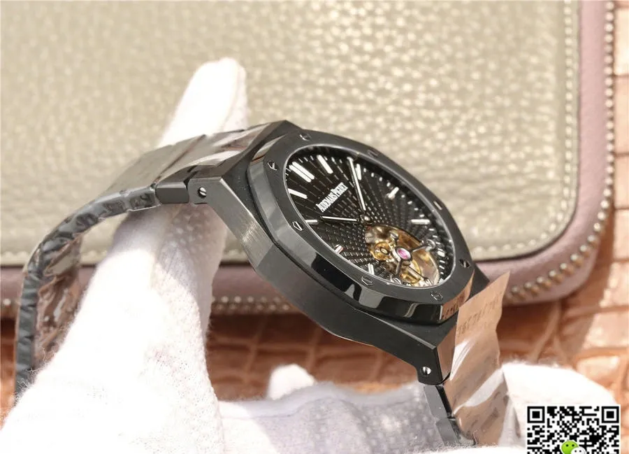 Audemars Piguet Royal Oak Tourbillon 26522CE.OO.1225CE.01 R8 Factory 1:1 Best Edition Replica Watch Black Case